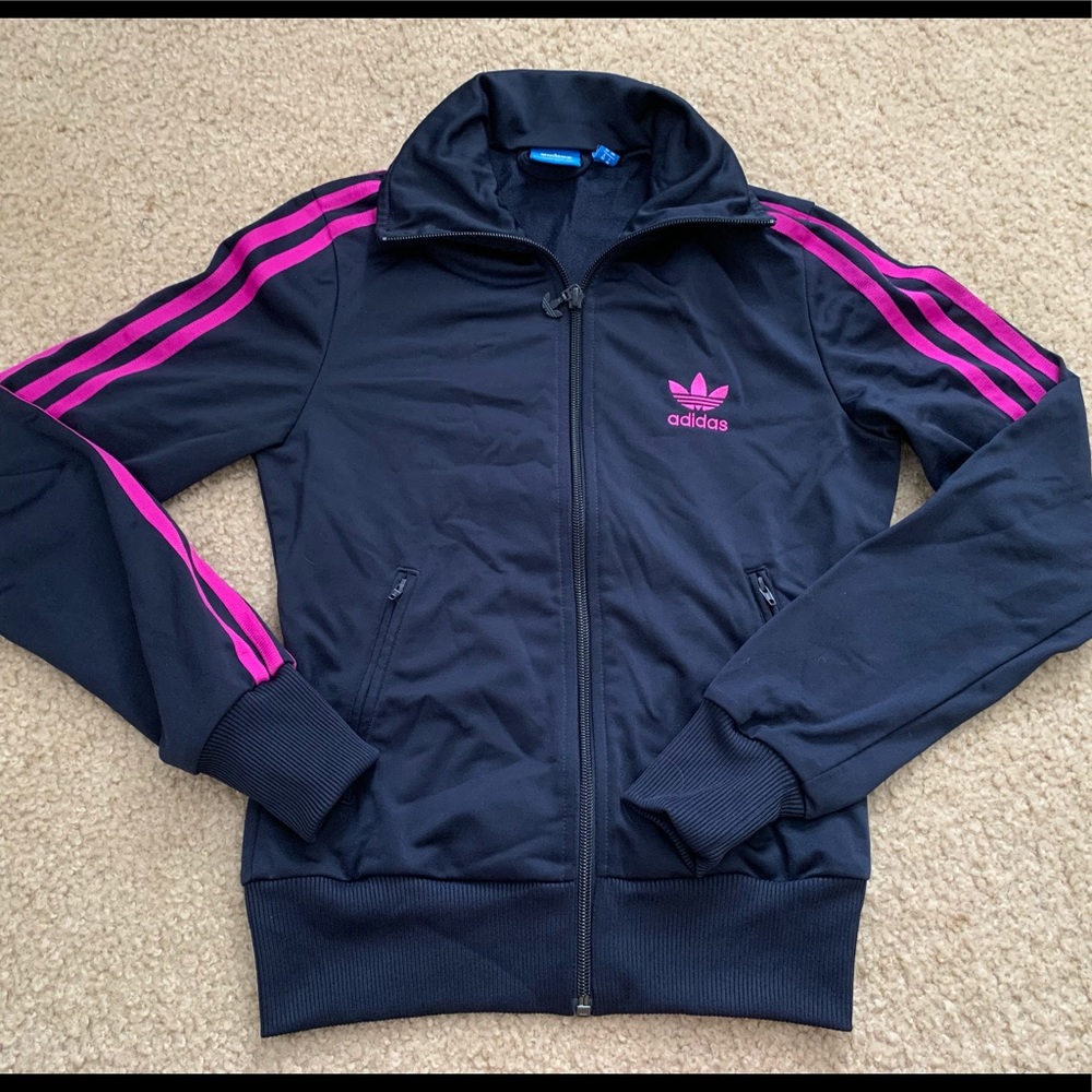 Adidas Three Stripe Jacket. Women’s XS